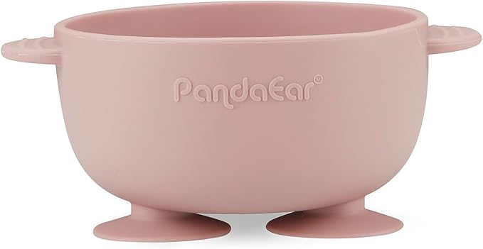 PandaEar 3 Pack Silicone Suction Baby Bowls & 3 Baby Feeding Spoons | Non-Slip - Image 5