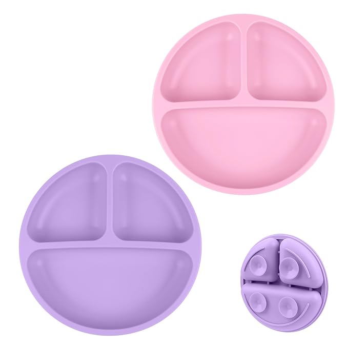 Vicloon Suction Plates, BPA Free Divided Plate, Divided Plate Design, Silicone by Unknown