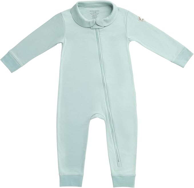 MON CHOU Organic Footless Baby Pajamas – 100% Pima Cotton, Ultra Soft, by MonChou