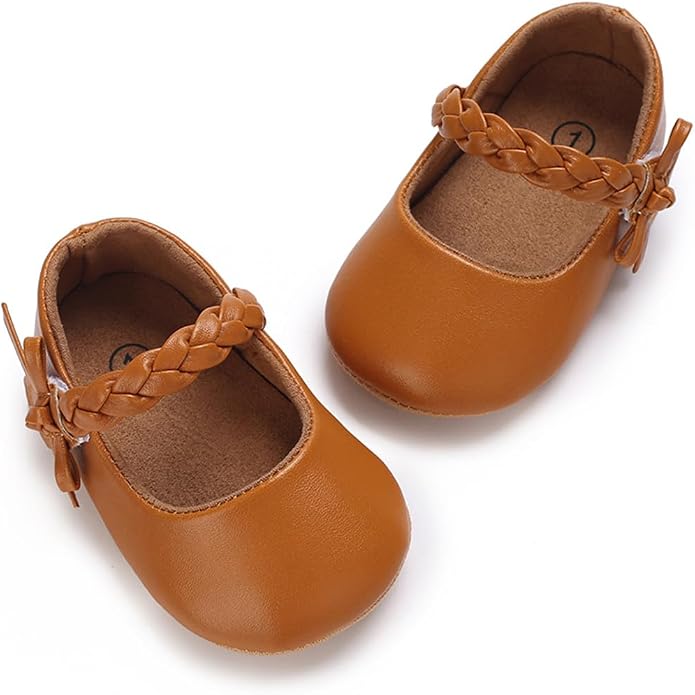 COSANKIM Baby Girls Mary Jane Flats Shoes Anti-Slip Rubber Sole Infant Toddler - Image 5