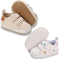 2Pairs Baby Shoes, Boys Girls Non-Slip Rubber Sole Sneakers, Unisex Infant Soft by 82-eitwo