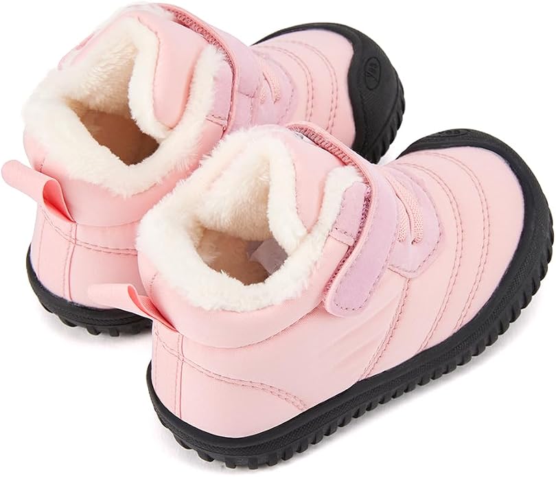 BMCiTYBM Toddler Baby Snow Boots Winter Shoes Boys Girls Cold Weather Baby Faux - Image 4