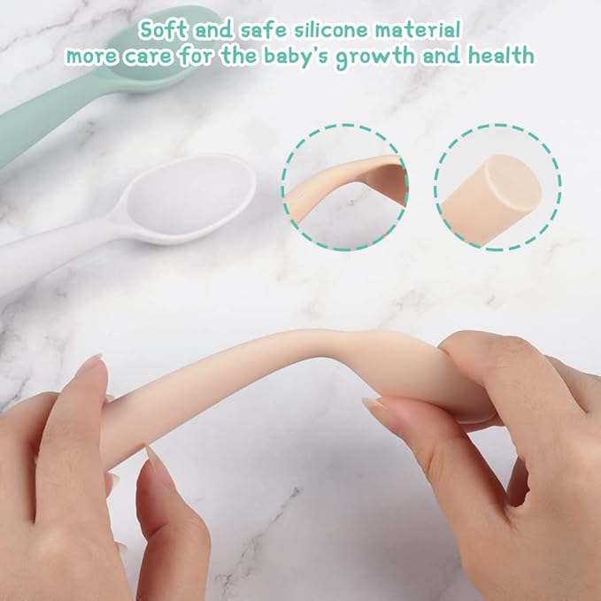 Vicloon Silicone Baby Feeding Spoons - Image 4