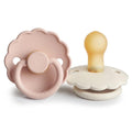FRIGG Daisy Natural Rubber Baby Pacifier | Made in Denmark | BPA-Free 2-Pack by mushie