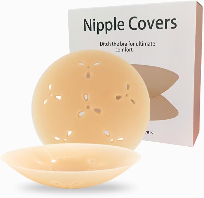 Nipple Covers for Women Reusable Silicone – 3 Pairs Silicone Pasties, by Unknown