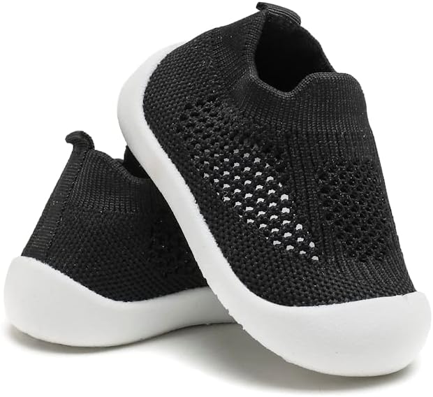 Baby Walking Shoes Toddler Girl Boy Soft Sole Breathable Cotton Canvas Shoes by Charrost