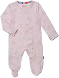 Magnetic Me Girls Modal Magnetic Baby Footie Pajamas | Silky Soft Modal Fabric by magneticme