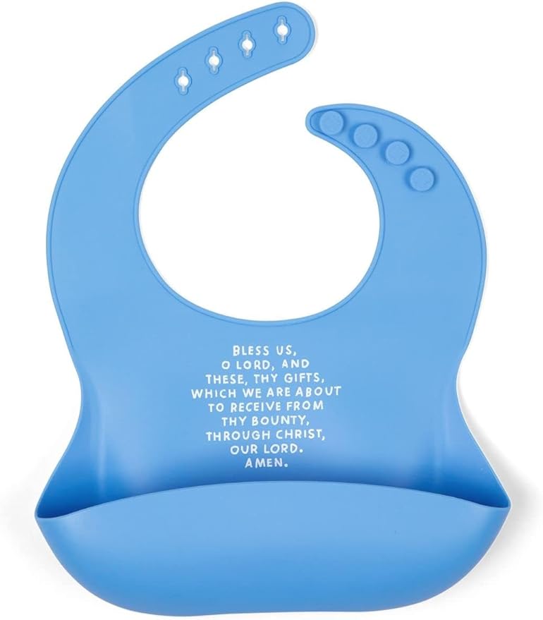 Be A Heart Silicone Baby Bibs, Adjustable Waterproof Bibs, Meal Blessing Bibs by BeAHeart