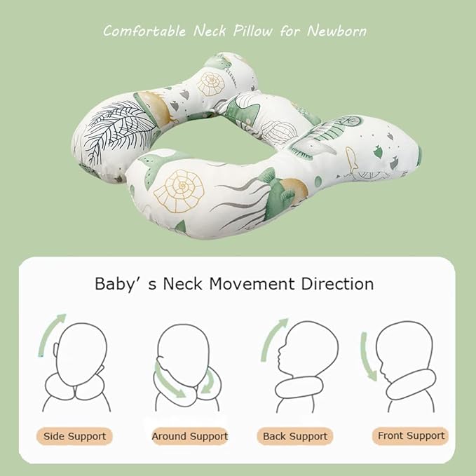 Baby Neck Pillows, Comfortable Baby Travel Head Neck Support Pillow - Image 2
