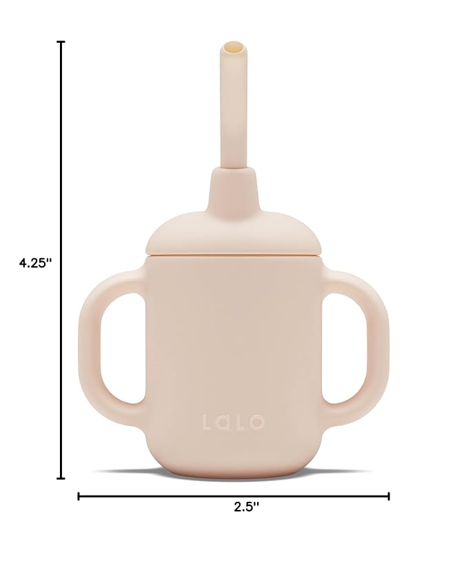 Lalo Little Cup, Non-Toxic Silicone Straw Cup - Image 8