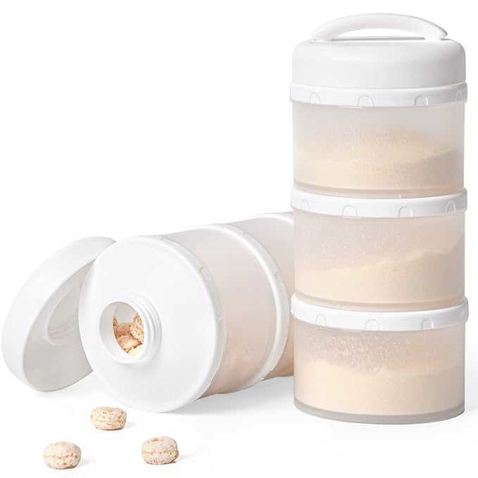 Termichy Stackable Formula Dispenser Portable Milk Powder Container, 2 Pack by Termichy