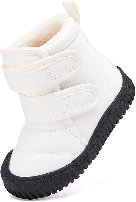 BMCiTYBM Toddler Baby Snow Boots Winter Shoes Boys Girls Cold Weather Baby Faux - Image 2