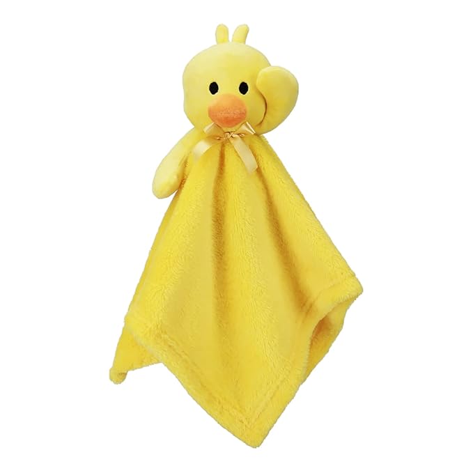 Pro Goleem Duck Security Blanket Soft Yellow Baby Lovey Unisex Lovie Baby Gifts by ProGoleem