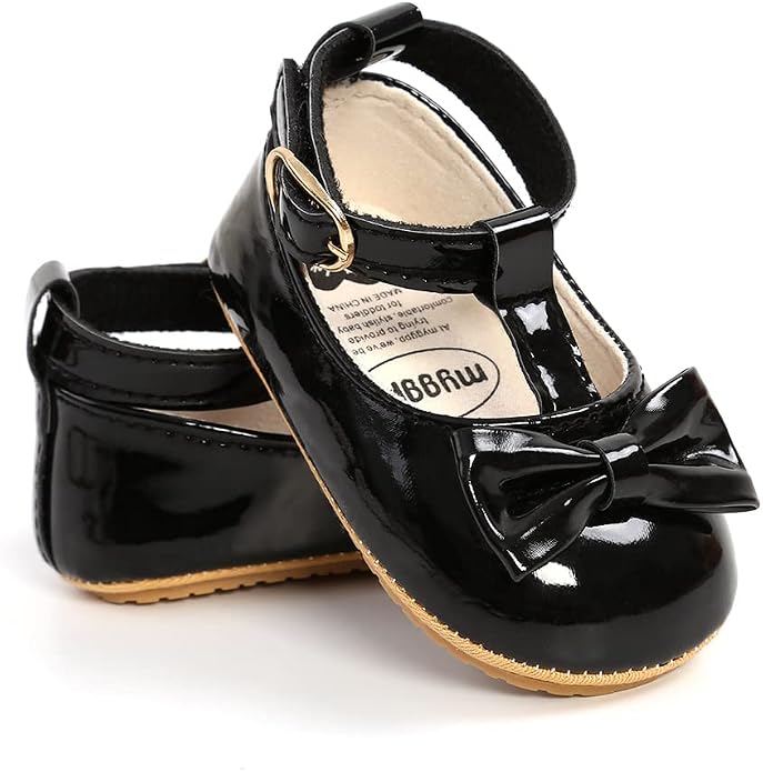 COSANKIM Baby Girls Mary Jane Flats Shoes Anti-Slip Rubber Sole Infant Toddler - Image 4