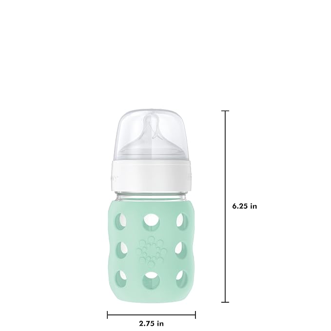 Lifefactory 8-Ounce Wide Neck Glass Baby Bottle - Image 5