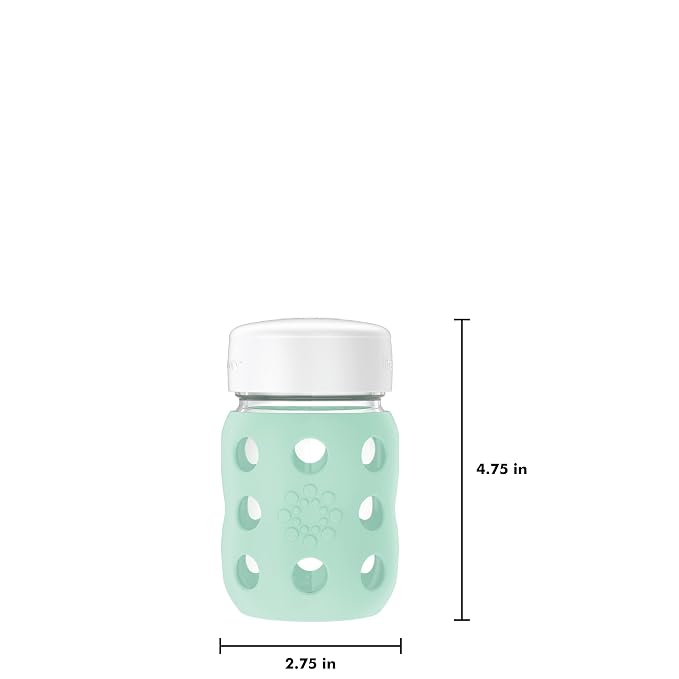 Lifefactory 8-Ounce Wide Neck Glass Baby Bottle - Image 4