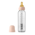 BIBS Baby Glass Bottle Complete Set 225 ml | BPA Free Natural Rubber | Made in by BIBS