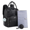 BabbleRoo Leather Diaper Bag Backpack by BabbleRoo
