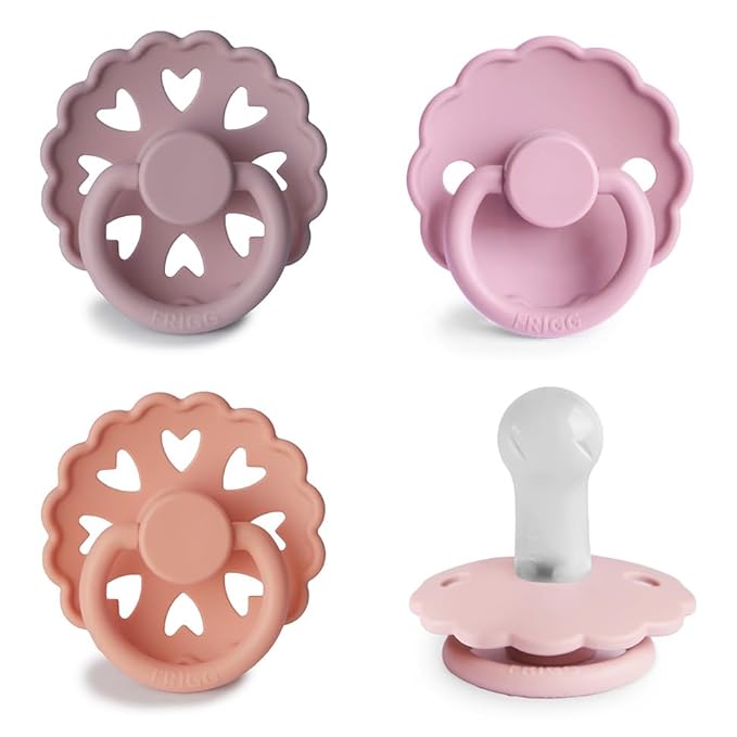 FRIGG SilkySoft Silicone Baby Pacifier 4-Pack Sunset Bliss | Made in Denmark | by mushie