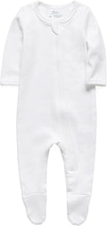 O2 BABY Baby Boys Girls Organic Cotton Zip-Front Sleeper Pajamas, Footed Sleep by O2BABY