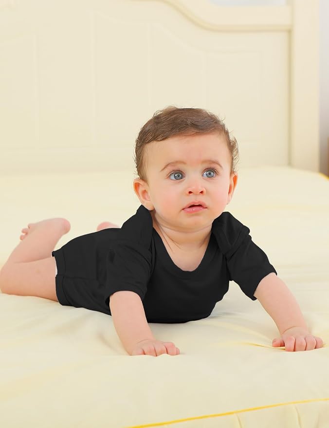 Jimonda Baby Bodysuits Rayon from Bamboo Short Sleeve Baby Boys Girls Rompers - Image 8