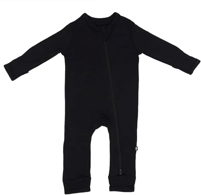 KYTE BABY Unisex Rayon Made From Bamboo Zippered Rompers 0-24 Months by KYTEBABY