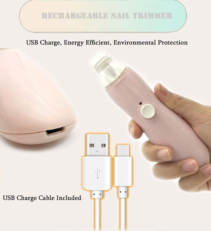 Rechargeable Baby Nail File, Fansidi Electric Baby Nail Trimmer - Image 2
