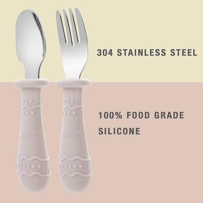 PandaEar Toddler Utensils, 6 Pack Kids Spoons and Forks, 18/8 Stainless Steel & - Image 3
