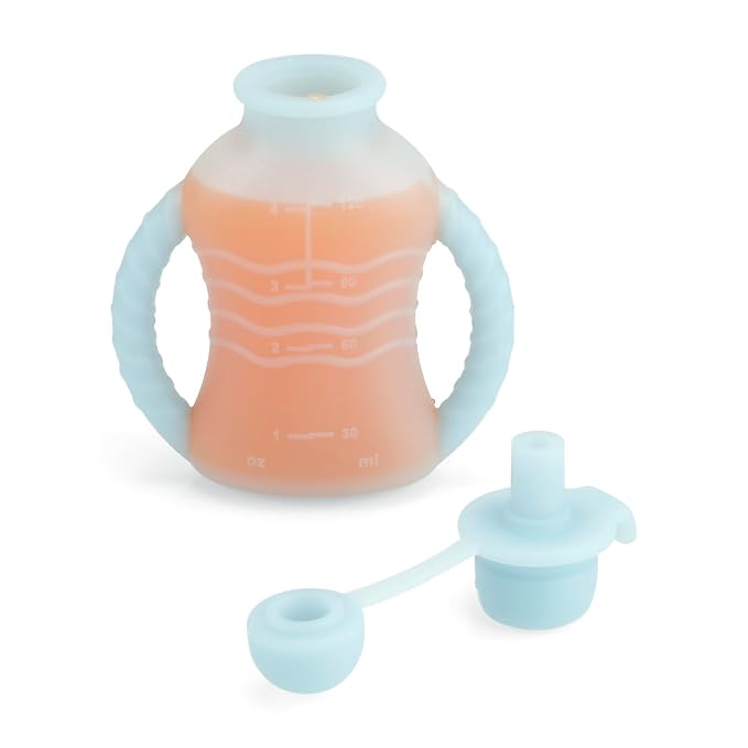 PandaEar 7 Pack Reusable Silicone Baby Food Pouches, Washable Freezer - Image 6