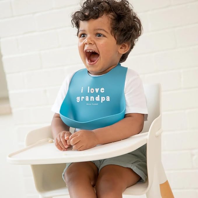 Bella Tunno Baby Bib for Eating, Waterproof Silicone Bib - Image 2