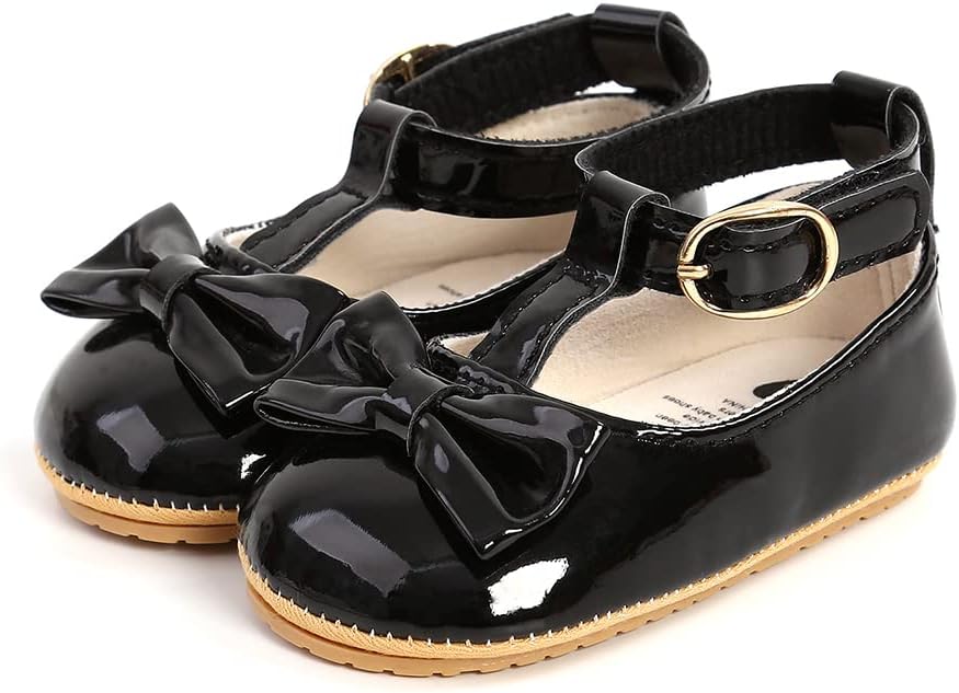 COSANKIM Baby Girls Mary Jane Flats Shoes Anti-Slip Rubber Sole Infant Toddler - Image 5