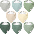 Bearmoss Muslin Baby Bibs 8 Pack Soft Bandana Bibs by Bearmoss