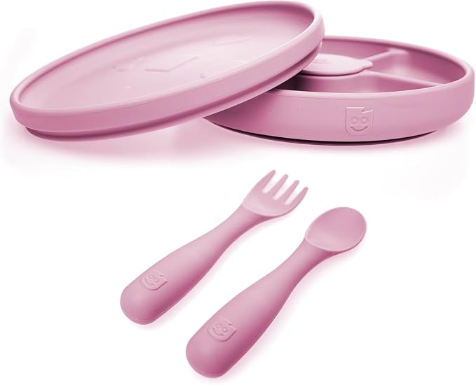 Talktools Bitsy Feeding Kid's Essentials Plate Set – Toddler Utensils, Spoon by TalkTools