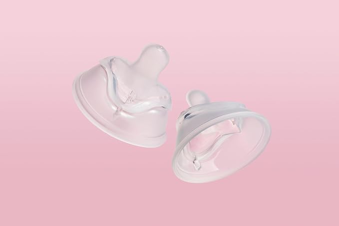 Herobility Double Anti-Colic Silicone Nipples, Baby Bottle Teats, Breast Like - Image 3