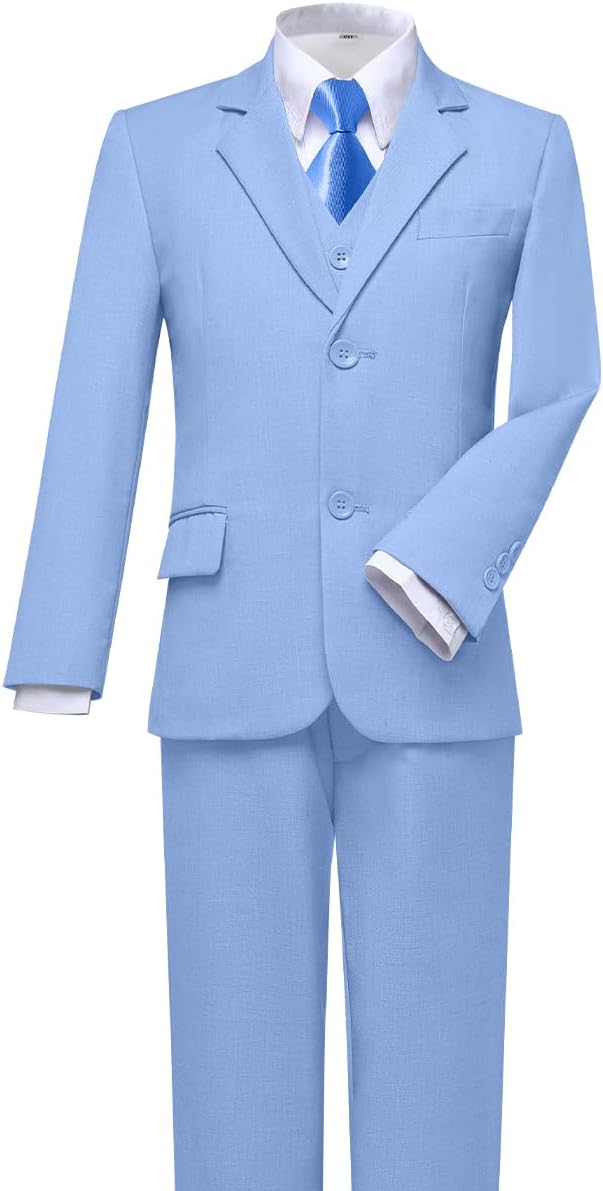 Visaccy Boys Suits Slim Fit Dress Clothes Ring Bearer Outfit - Image 5