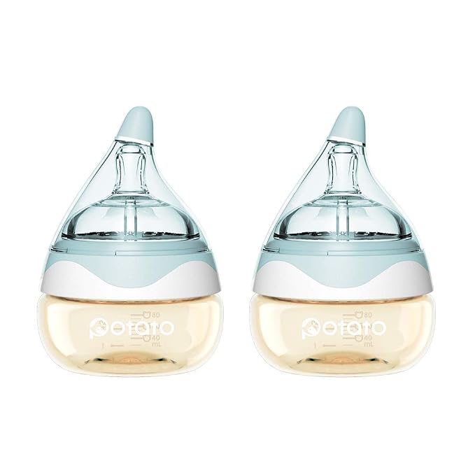 Breast Milk Baby Bottles for Newborn Baby PPSU Anti Colic Infant Bottles Wide by POTATO