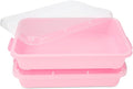 Sensory Bin Sand Tray with Lid for Toddlers 2 Pcs 15in Portable Sandbox Toy by LearningThroughPlay