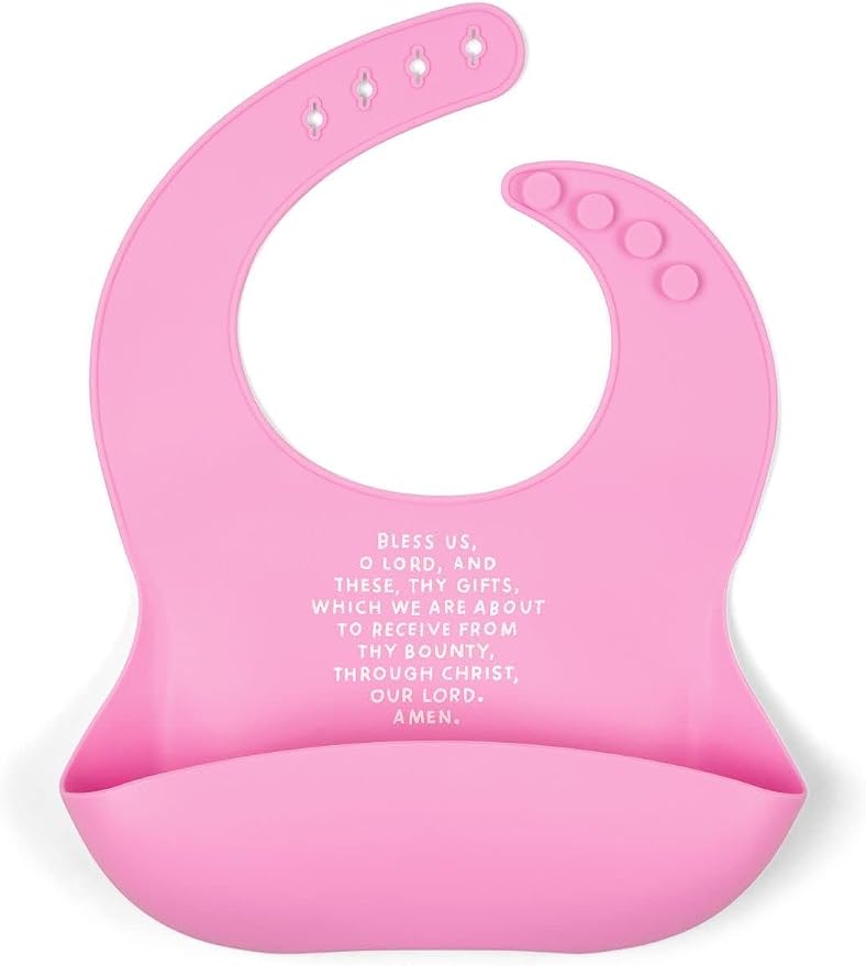 Be A Heart Silicone Baby Bibs, Adjustable Waterproof Bibs, Meal Blessing Bibs by BeAHeart