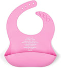 Be A Heart Silicone Baby Bibs, Adjustable Waterproof Bibs, Meal Blessing Bibs by BeAHeart