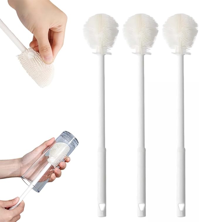 360° Flexible Silicone Bottle Brush by MintimlforHomeandKitchen