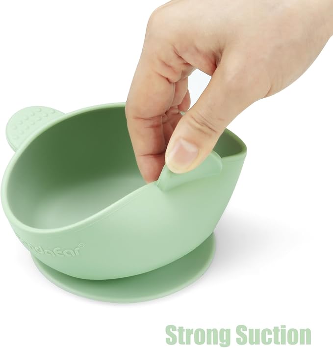 PandaEar 3 Pack Suction Bowls for Baby Toddlers 6-12 months, Silicone Baby Bowls - Image 3