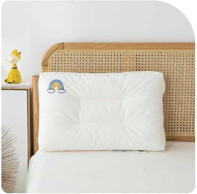 Toddler Pillow for 2, 5 Years Old-11”x 17”-100% Cotton Machine Washable Soft by cutiepumpkin