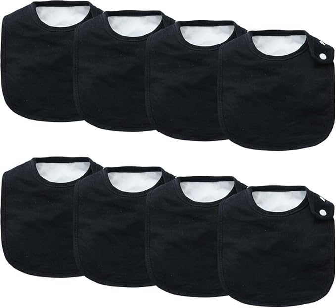 8 Pack Baby Bibs Unisex Adjustable by Unknown