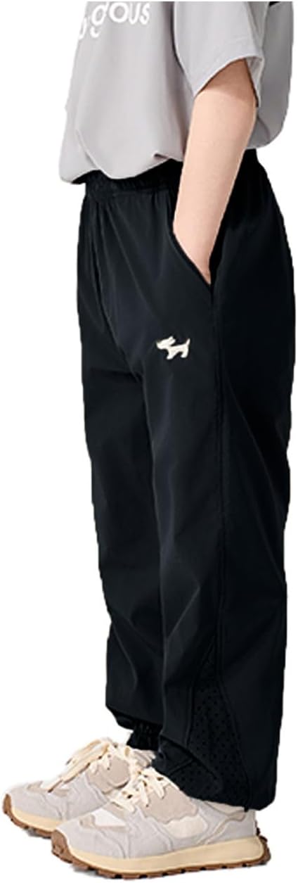 Boys Joggers Pants Youth Quick-Dry Lightweight Athletic Hiking Gym School Pants by Kolally