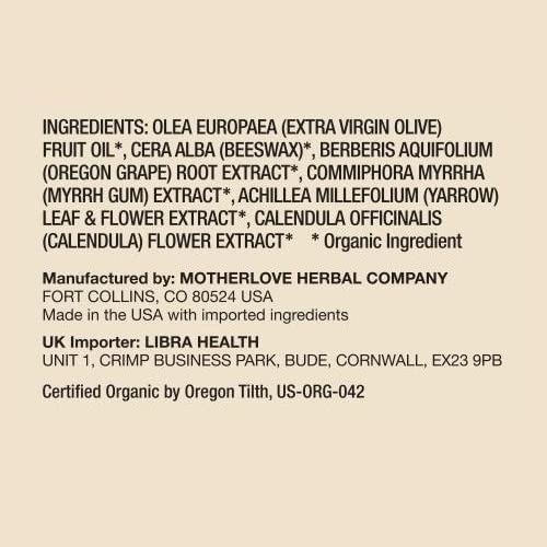 Motherlove Diaper Balm Organic Herbal Diaper Rash Cream—Cloth Safe, Zinc Oxide- - Image 8