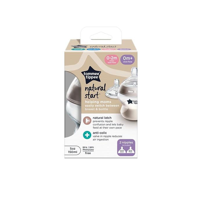 Tommee Tippee Natural Start Anti-Colic 5 oz BPA Free Baby Bottle, Newborn 0+ - Image 8