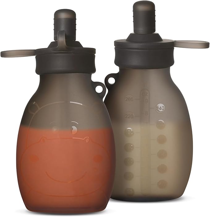 haakaa Hippo Wide Opening Silicone Goody Pouch – Reusable Pouches by haakaa