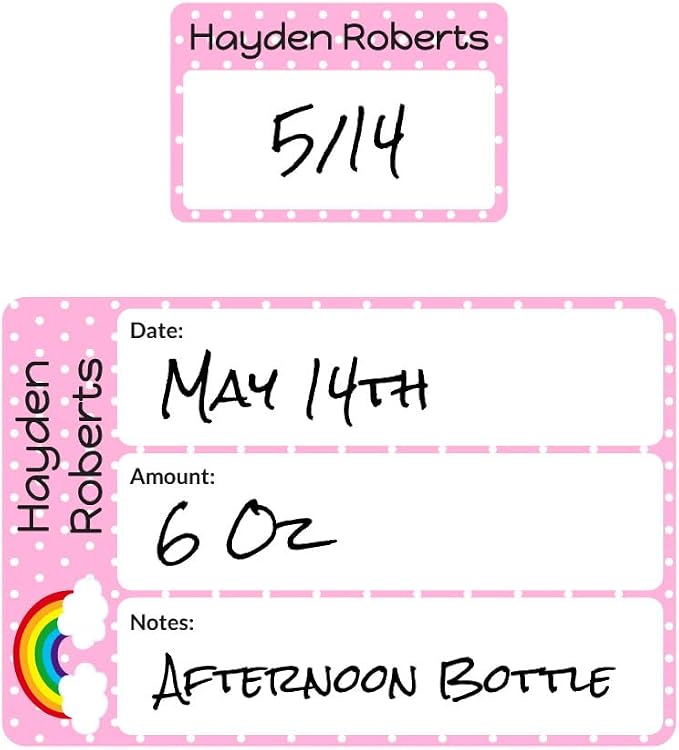 Name Bubbles - Reusable Baby Bottle Labels by NameBubbles