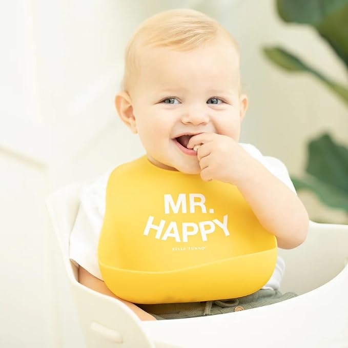 Baby Bib for Eating by Bella Tunno, Waterproof Silicone Bib - Image 2