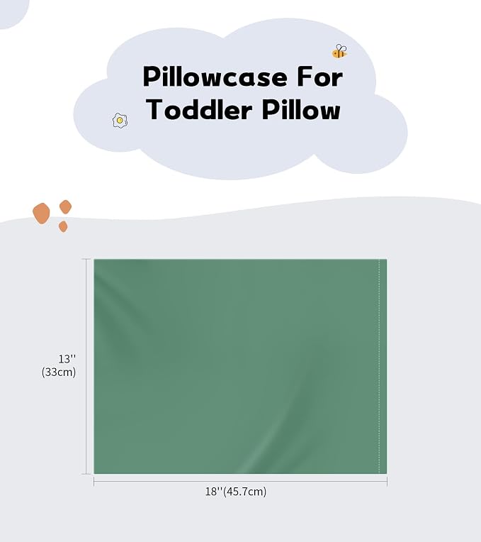 Deep Dream 100% Cotton Toddler Pillowcases Set of 2, 13x18 Inches Fits Baby - Image 2
